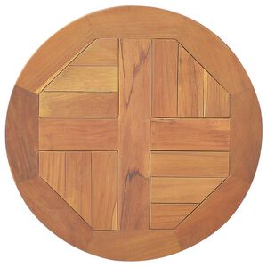 vidaXL Stalvir&scaron;is, 40cm, tikmedžio medienos masyvas, apskritas, 2,5cm