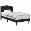 vidaXL Lovos rėmas su galvūgalio Juoda 90 x 190 cm Dirbtinė oda