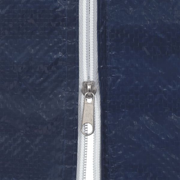 vidaXL Proginės palapinės šon. sien. su užtr., 2 vnt., mėlynos, PE