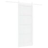 vidaXL Slankios durys 83 x 202 cm Pu&scaron;ies medienos masyvas Balta