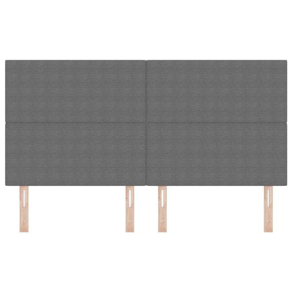 vidaXL Galvūgalis su galvūgalio &Scaron;viesiai pilka 180 cm Dirbtinė oda