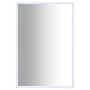 vidaXL Veidrodis, baltos spalvos, 60x40 cm