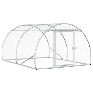 vidaXL Vi&scaron;tų būdas Sidabrinė 200 x 150 x 100 cm Galvanizuotas plienas