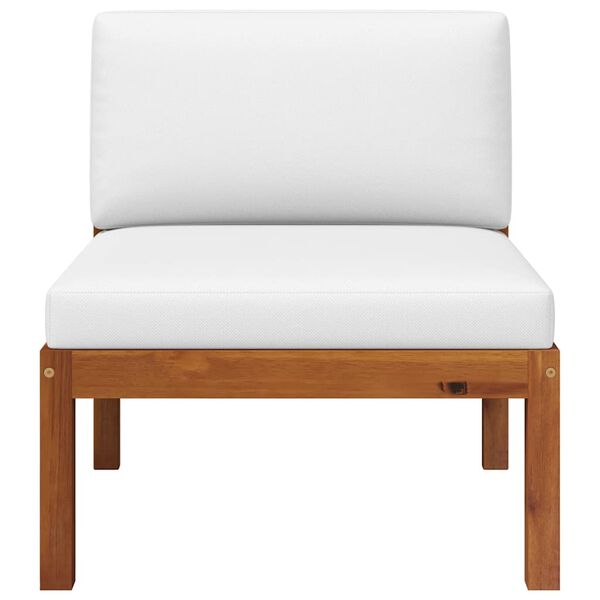 vidaXL Sodo poilsio baldų komplektas su pagalvėlėmis, 2 dalių, akacijos mediena ir virvė