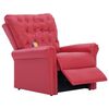 vidaXL Atlo&scaron;iamas masažinis krėslas, raudonas, dirbtinė oda
