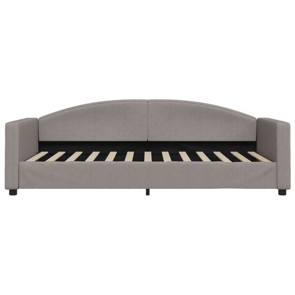 vidaXL Sofa, taupe spalvos, 90x200cm, audinys