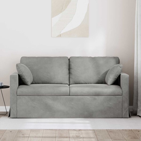 vidaXL Sofa &Scaron;viesiai pilka Bendri matmenys: 158 x 78 cm (P X G x A)