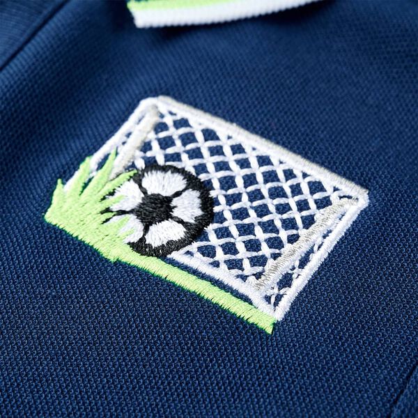 Vaiki&scaron;ki polo mar&scaron;kinėliai, tamsiai mėlynos spalvos, 128 dydžio