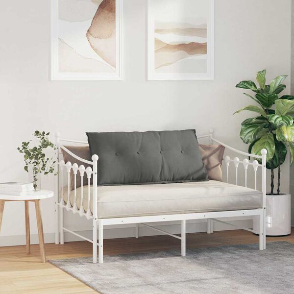 vidaXL Apsaugos Pagalvė Tamsiai pilka 100 x 50 cm Mikropluo&scaron;to audinys