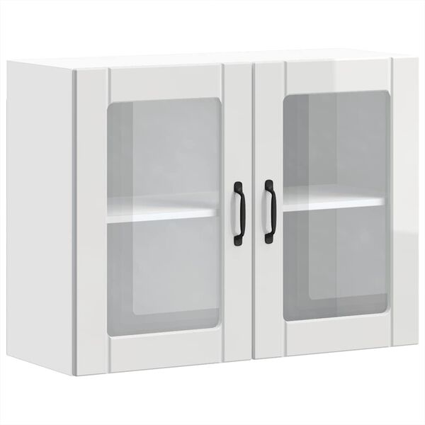 vidaXL virtuvės sieninė spintelė su stiklinėmis durelėmis "Lucca"