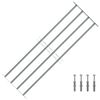 vidaXL Langų groteles 1000-1500 mm Galvanizuotas plienas Sidabrinė