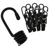 vidaXL Kabliai 100 vnt. Juoda 8 mm x 5 cm Plienas