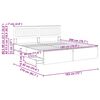 vidaXL Lovos rėmas Sonoma ąžuolas 180 x 200 cm Inžinerinė mediena