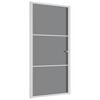 vidaXL Vidaus durys, baltos, 102,5x201,5cm, ESG stiklas ir aliuminis