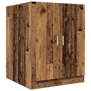 vidaXL Skalbimo ma&scaron;inos spintelė, sendintos medienos, 70,5x71,5x91,5cm