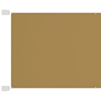 vidaXL Vertikali markizė, smėlio spalvos, 100x360cm, oksfordo audinys