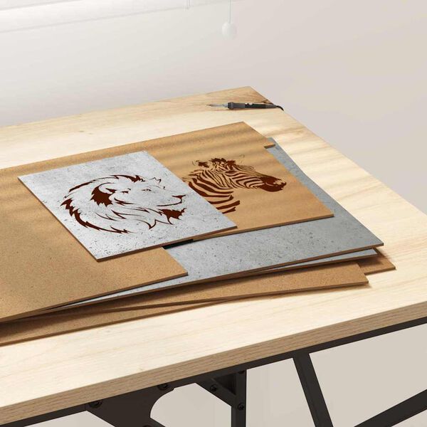 vidaXL Dekoratyvinės Panelės 12 pcs Betono pilka 30 x 42 x 0.3 cm