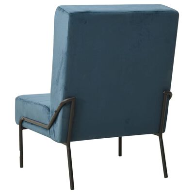 vidaXL Poilsio kėdė, mėlynos spalvos, 65x79x87cm, aksomas