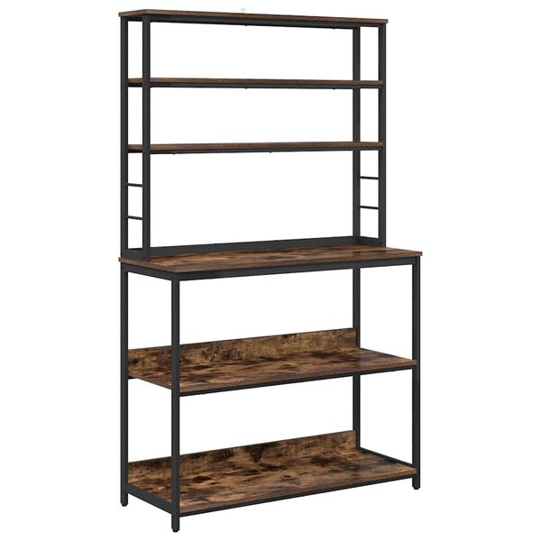 vidaXL Virtuvės lentyna Rūkyta ąžuolas 100 x 40 x 168 cm