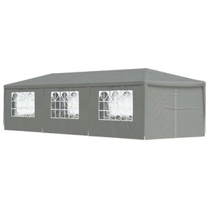 vidaXL &Scaron;ventės palapinė 900 x 300 x 255 cm &Scaron;viesiai pilka