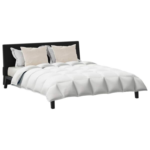 vidaXL Antklodžių rinkinys su pagalve 3 pcs Balta Plunksna