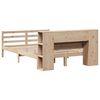 vidaXL Lova su knygų spinta be čiužinio, 140x200cm, pušies masyvas