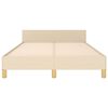 vidaXL Lovos rėmas be čiužinio, kreminės spalvos, 120x200cm, audinys