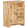 vidaXL &Scaron;oninė spintelė, 59x35x75cm, neapdorota mango mediena