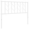 vidaXL Metalinis pakaitinis galvūgalis, baltos spalvos, 107cm