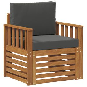 vidaXL Lauko sofos komplektas Tvirta akacijos mediena ir poliesteris