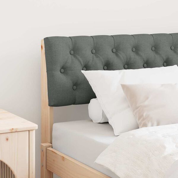 vidaXL Apmu&scaron;ta lovos galvūgalis Tamsiai pilka 90 cm