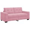 vidaXL Dvivietė sofa, rožinė, 180x77x82 cm, aksomas