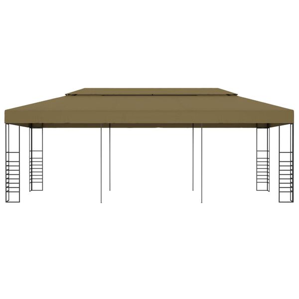 vidaXL Pavėsinė-palapinė, taupe spalvos, 6x3x2,7m, 180g/m²