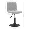 vidaXL Pasukamos valgomojo kėdės, 2vnt., &scaron;viesiai pilkos, aksomas