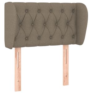 vidaXL Galvūgalis su auselėmis,taupe spalvos,83x23x78/88 cm, audinys