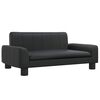 vidaXL Vaiki&scaron;ka sofa, juodos spalvos, 70x45x30cm, dirbtinė oda