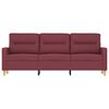 vidaXL Trivietė sofa, raudonojo vyno spalvos, 180cm, audinys