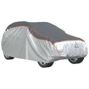 vidaXL Automobilio uždangalas visureigiams, pilkas ir sidabrinis, L