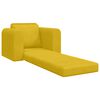 vidaXL Sofa lova Geltona 98 x 71 x 83 cm Aksomas