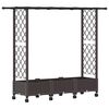 vidaXL Pakeltas lovas su trelėmis ir stogu Ruda 164 x 40 x 127 cm PP