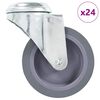 vidaXL Ratukai, 24vnt., 75mm, pasukami, varžtu tvirtinami