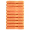 vidaXL Pirties rank&scaron;luosčiai SOLUND 10vnt. oranžiniai 80x200cm 600g/m&sup2;