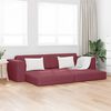 vidaXL Sofa lova 200cm Vyno raudona audinys