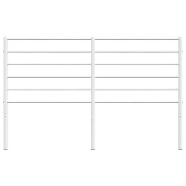 vidaXL Metalinis pakaitinis galvūgalis, baltos spalvos, 150cm