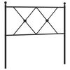 vidaXL Metalinis pakaitinis galvūgalis, juodos spalvos, 90cm