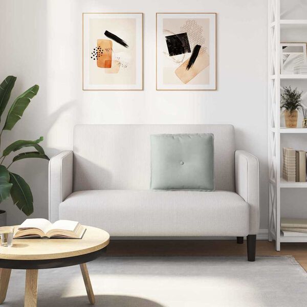 vidaXL Apsaugos Pagalvė Šviesiai pilka 50 x 45 cm Kordūrinis audinys