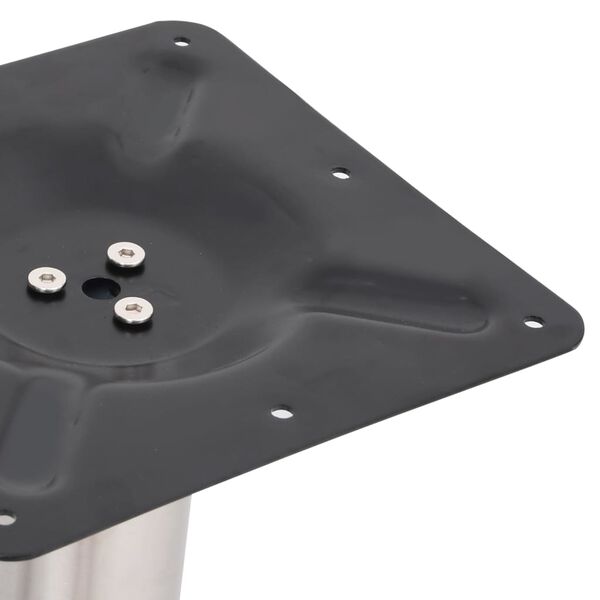 vidaXL Bistro stalo koja, sidabrinės spalvos, 70x40x72cm, plienas