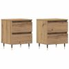 vidaXL &Scaron;alia lovos spintelė 2 pcs Amatininkų ąžuolas 40 x 35 x 50 cm