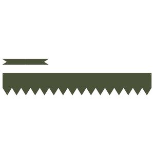 vidaXL Vejo kra&scaron;tas 10 pcs Alyvuogių žalia 100 x 0.05 x 20 cm