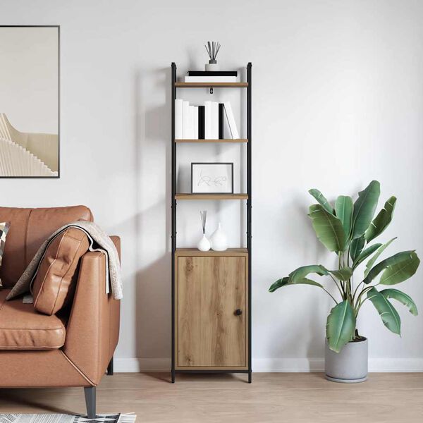 vidaXL Knygų spinta Amatininkų ąžuolas 40 x 24 x 161 cm